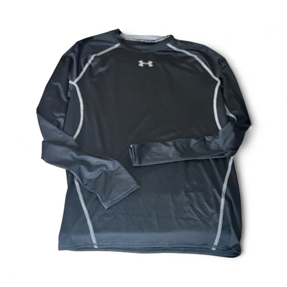 Under Armour Black and Gray HeatGear Shirt - Picture 1 of 6